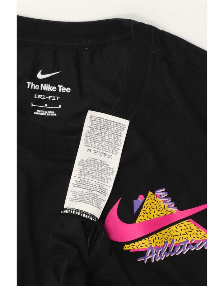 Мужская футболка с рисунком Nike, большой черный хлопок