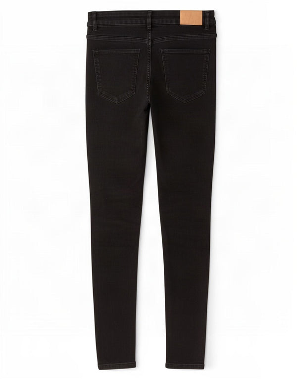 Женские джинсы скинни Zara EU 42, большие W32 L27, черный хлопок