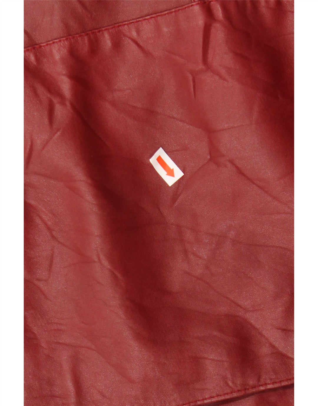 ВИНТАЖНАЯ женская кожаная куртка EU 46 XL бордовая кожа