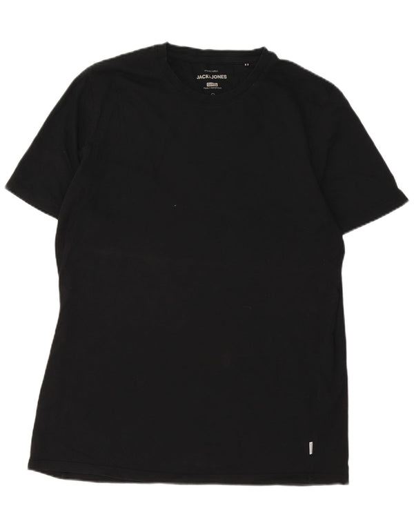 Мужская футболка приталенного кроя Jack & Jones Top XL, черный хлопок
