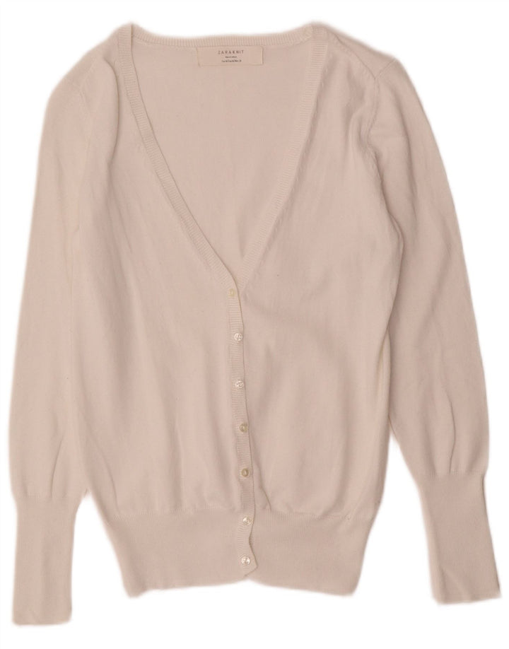 Женский кардиган Zara UK 12, средний белый