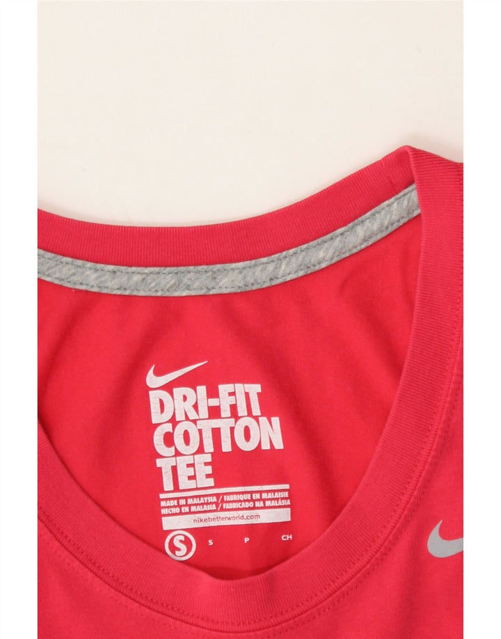 NIKE Womens Dri Fit Vest Top UK 10 Small Pink Vintage Nike and Second-Hand Nike from Messina Hembry 