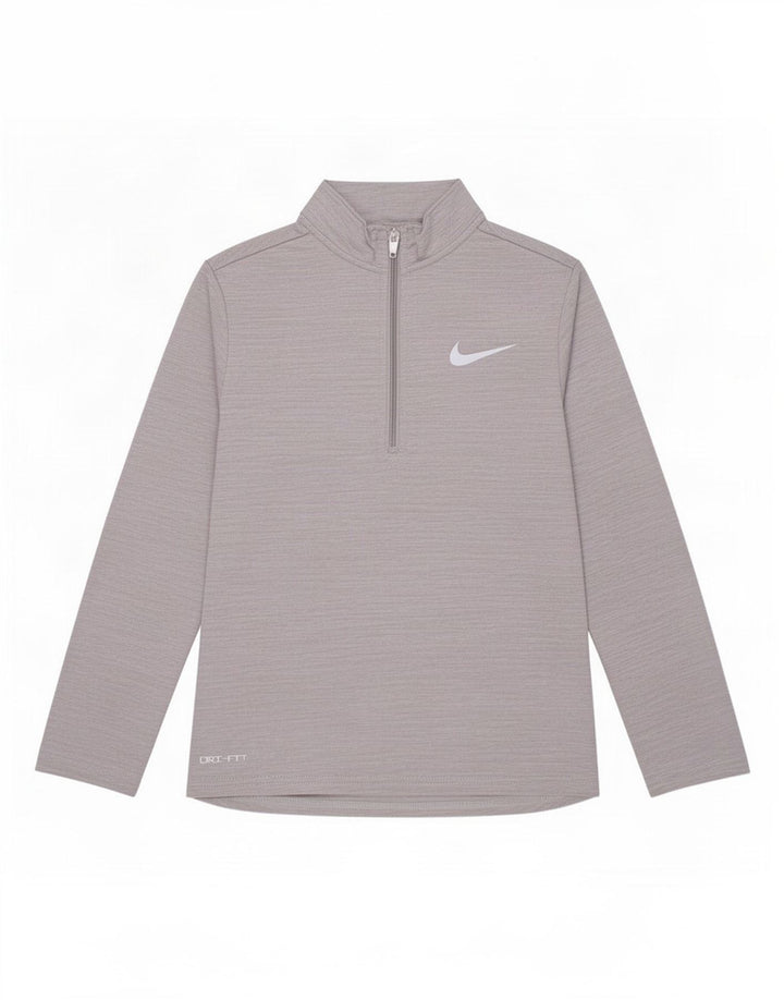 Пуловер спортивный костюм Nike для мальчиков Dri Fit, 4–5 лет, маленький серый в крапинку