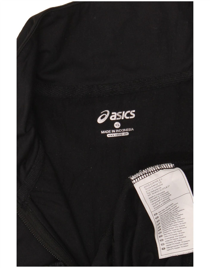 Женский спортивный костюм Asics UK 18 XL, черный полиэстер с цветными блоками