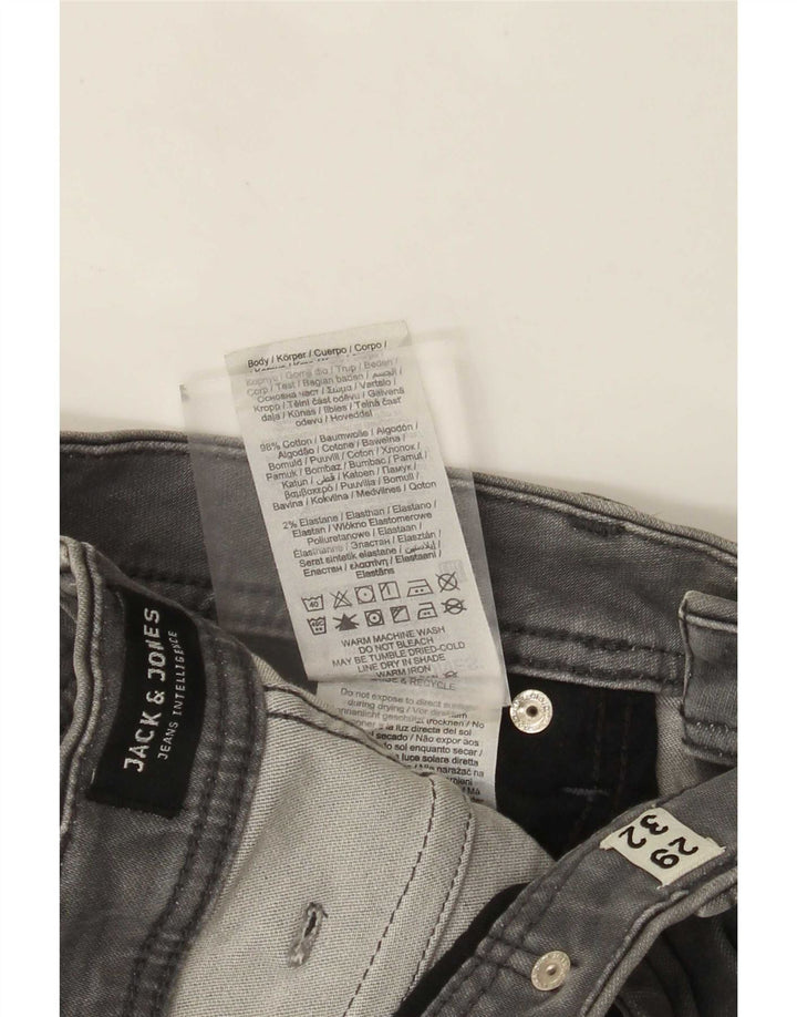 Мужские узкие джинсы Jack & Jones W29 L32, серый хлопок