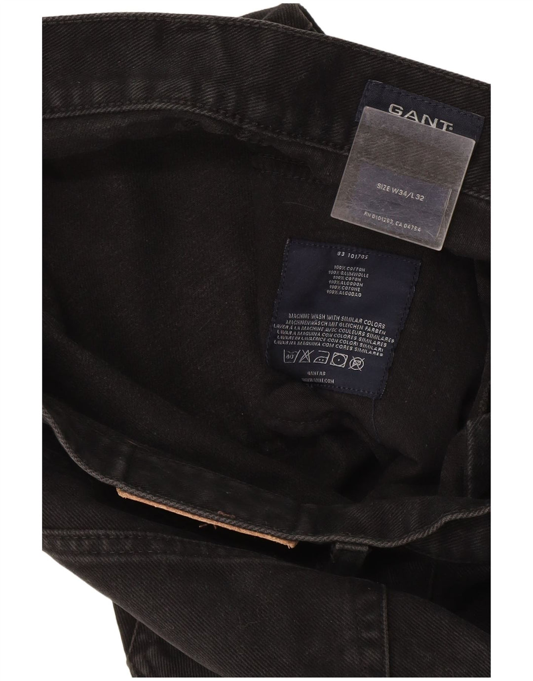 Мужские прямые джинсы Gant W34 L32, серый хлопок