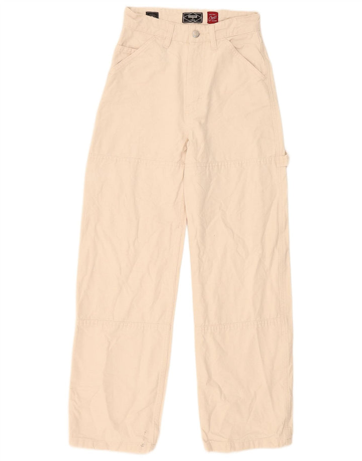 Женские прямые брюки карго Superdry W26 L30 Бежевые
