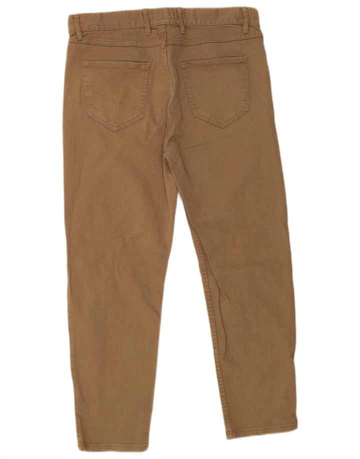 Джинсы мужские узкие Zara EU 44 большие W34 L28 бежевые