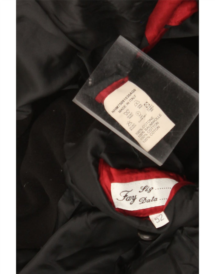 Мужской пиджак Fay на 3 пуговицах IT 52 XL, черный хлопок
