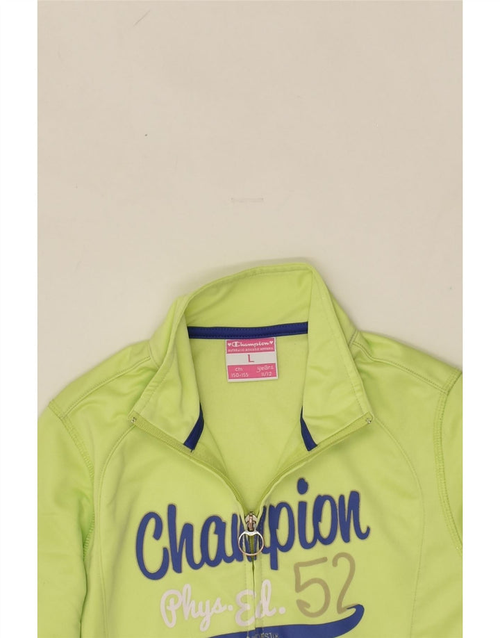 CHAMPION Boys Graphic Tracksuit Top Jacket 11-12 Years Large  Green | Vintage Champion | Thrift | Second-Hand Champion | Used Clothing | Messina Hembry 