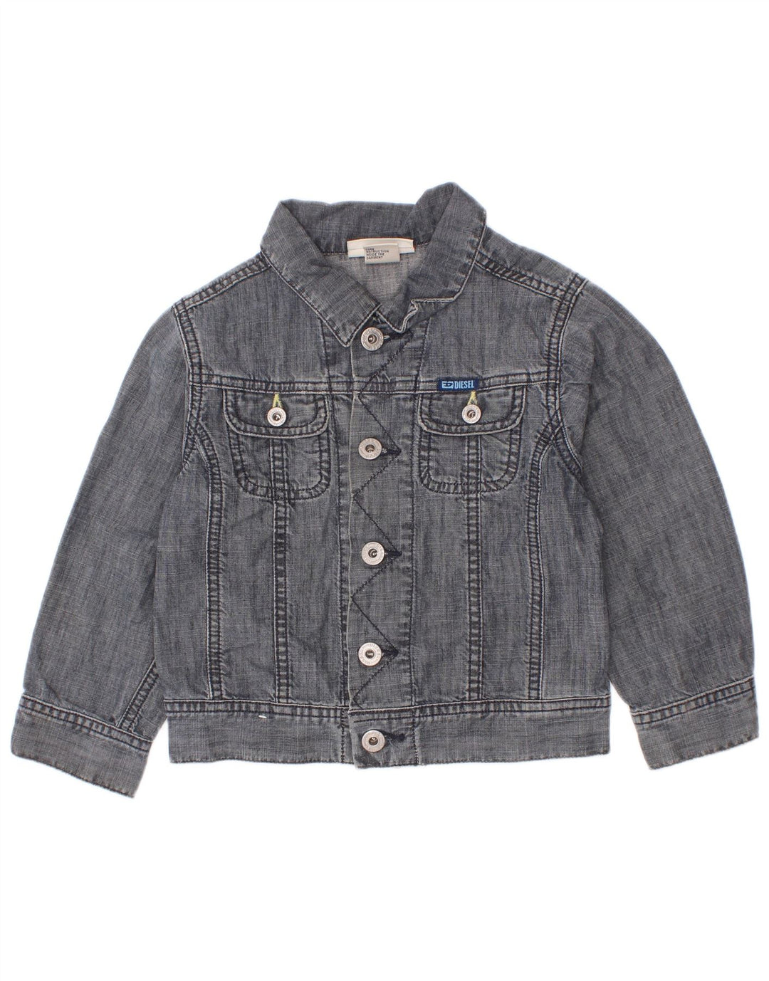 Джинсовая куртка Diesel для мальчиков 2–3 лет, синяя, хлопковая