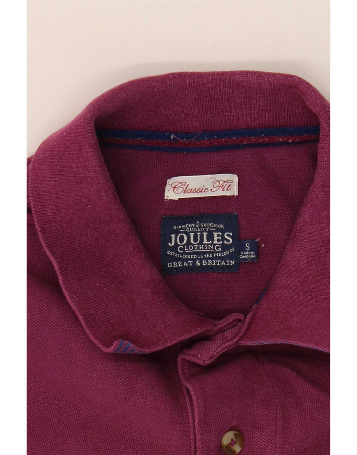Мужская рубашка поло Joules Classic Fit, маленькая фиолетовая