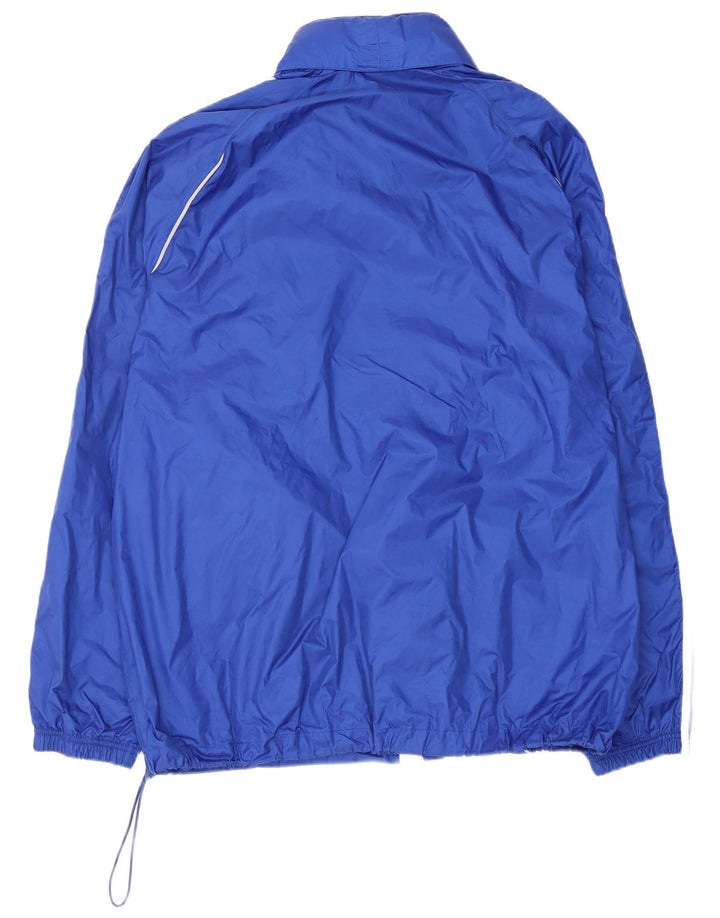 Мужская дождевик с капюшоном Adidas UK 42 XL Синий Полиамид