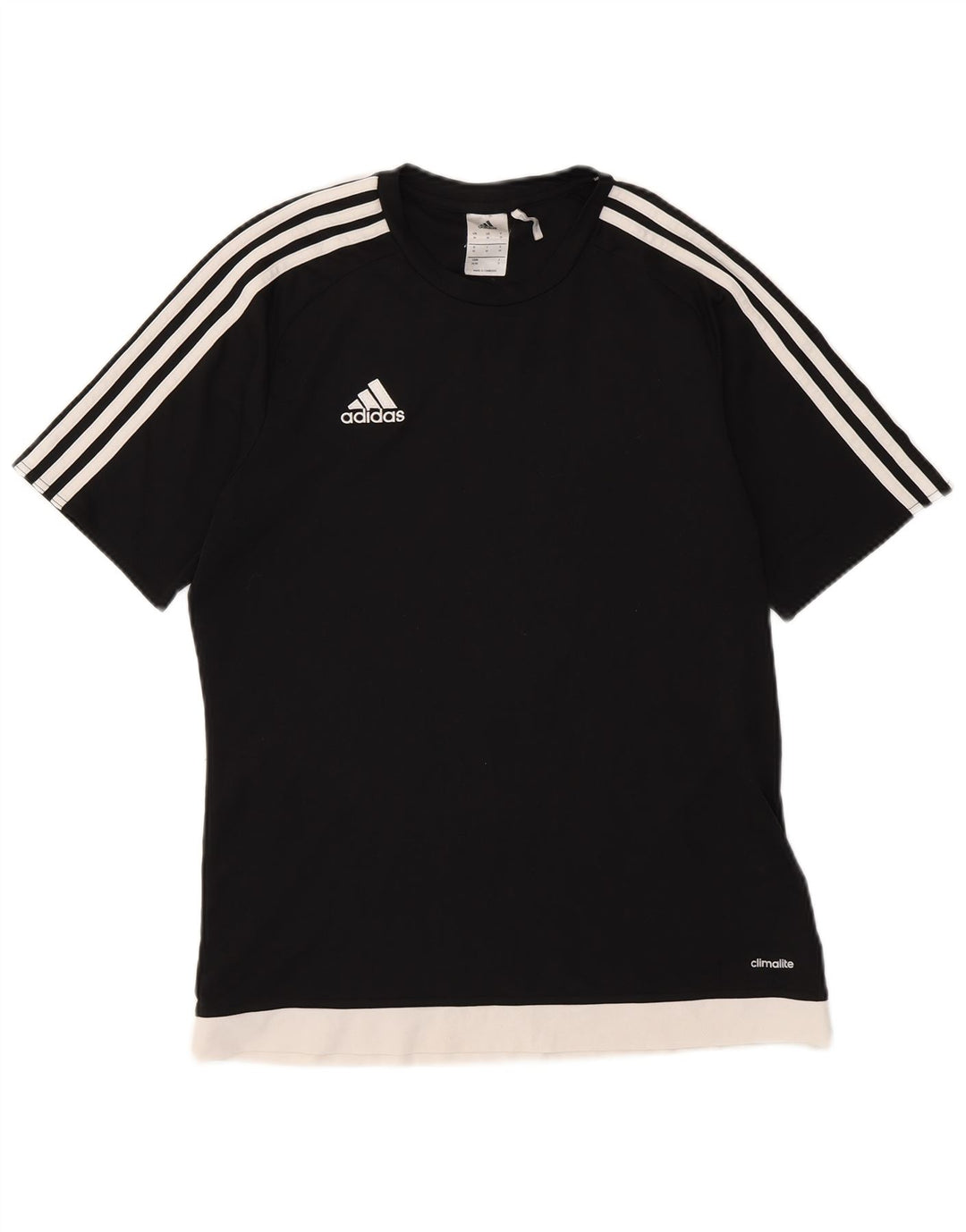 Мужская футболка Adidas Climalite Top Medium Black с цветными блоками из полиэстера