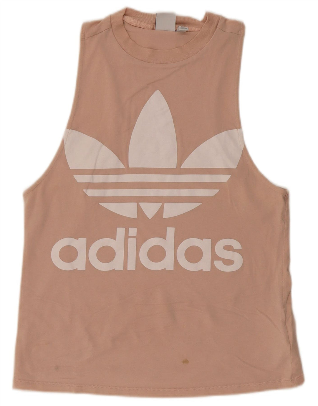 ADIDAS Womens Graphic Vest Top UK 10 Small Pink Cotton Vintage Adidas and Second-Hand Adidas from Messina Hembry 