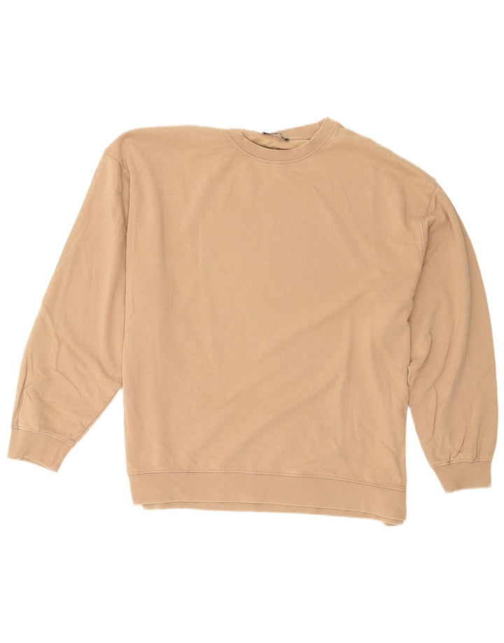Женский джемпер оверсайз Zara UK 14, большой бежевый