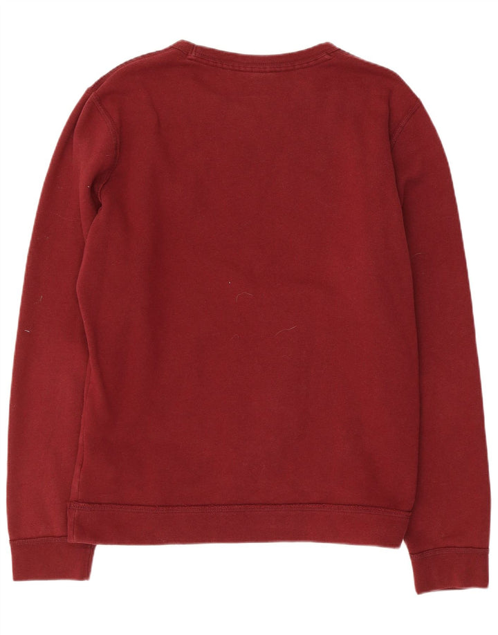 HOLLISTER Мужской свитшот с рисунком, джемпер среднего размера, темно-бордовый, хлопок