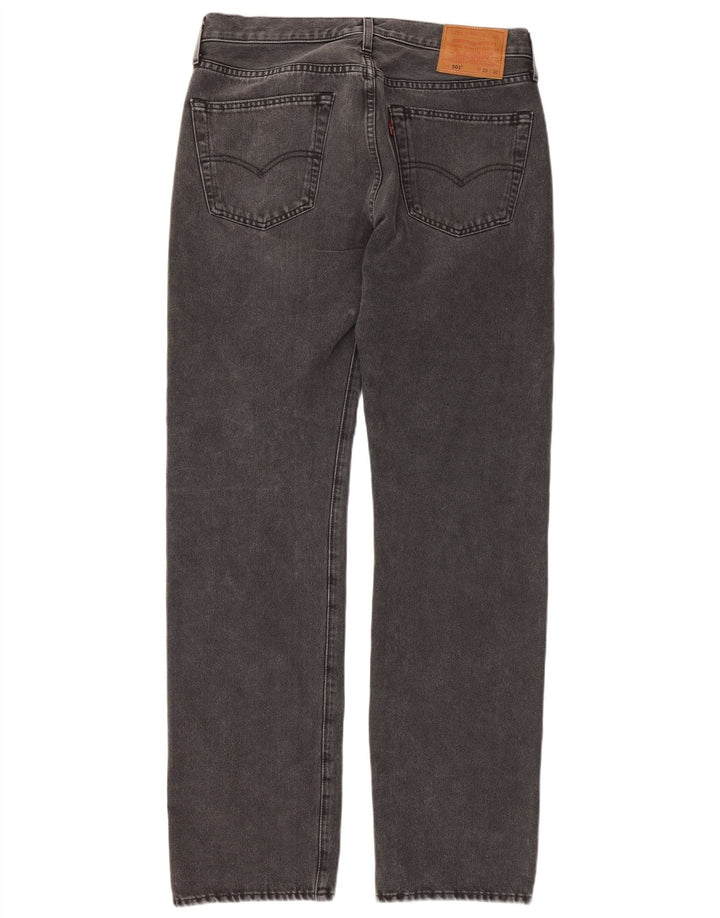 Мужские прямые джинсы Levi's 501 W33 L32 серые, хлопок