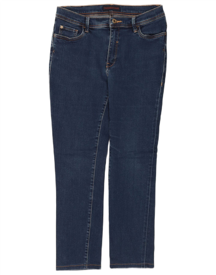 Женские укороченные джинсы Trussardi W29 L25 Темно-синие