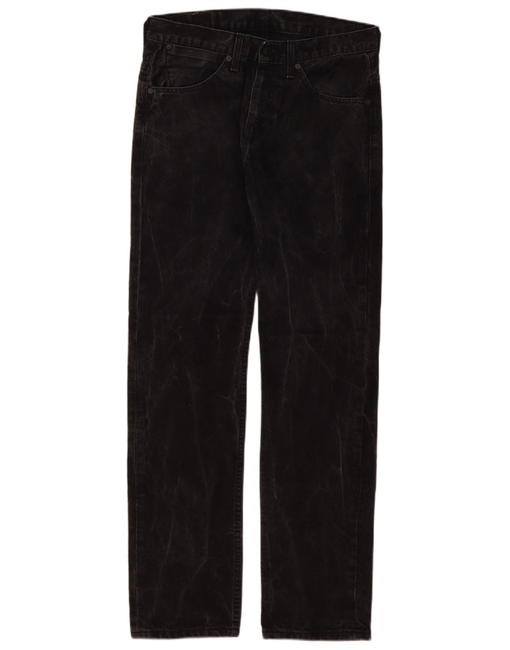Мужские прямые джинсы Levi's 504 W30 L32, черный хлопок