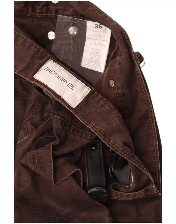 Мужские прямые джинсы Energie W36 L34, коричневые, хлопок