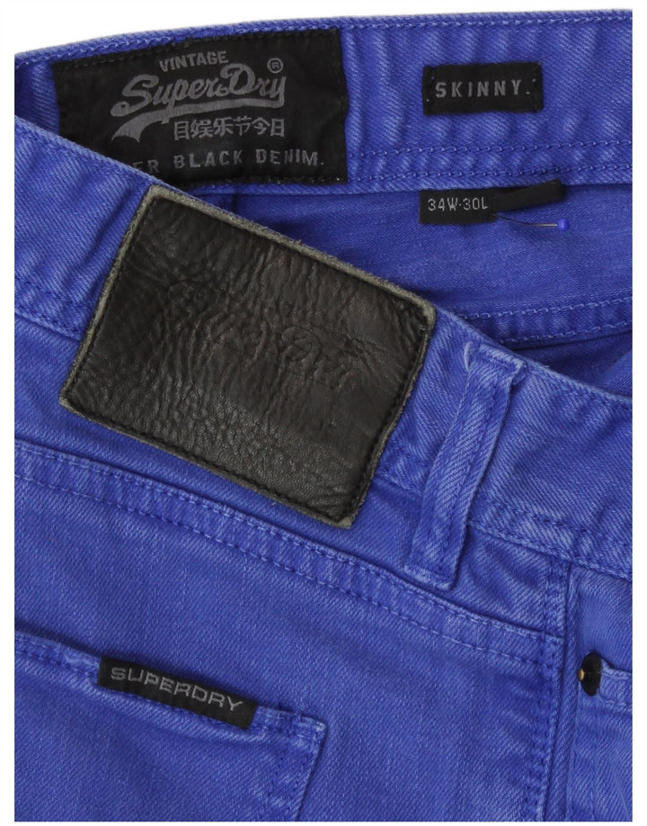 Мужские джинсы скинни Superdry W34 L30 синие