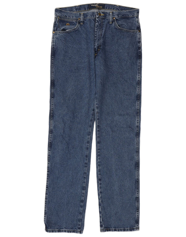 Мужские прямые джинсы Wrangler W34 L36, синие, хлопок