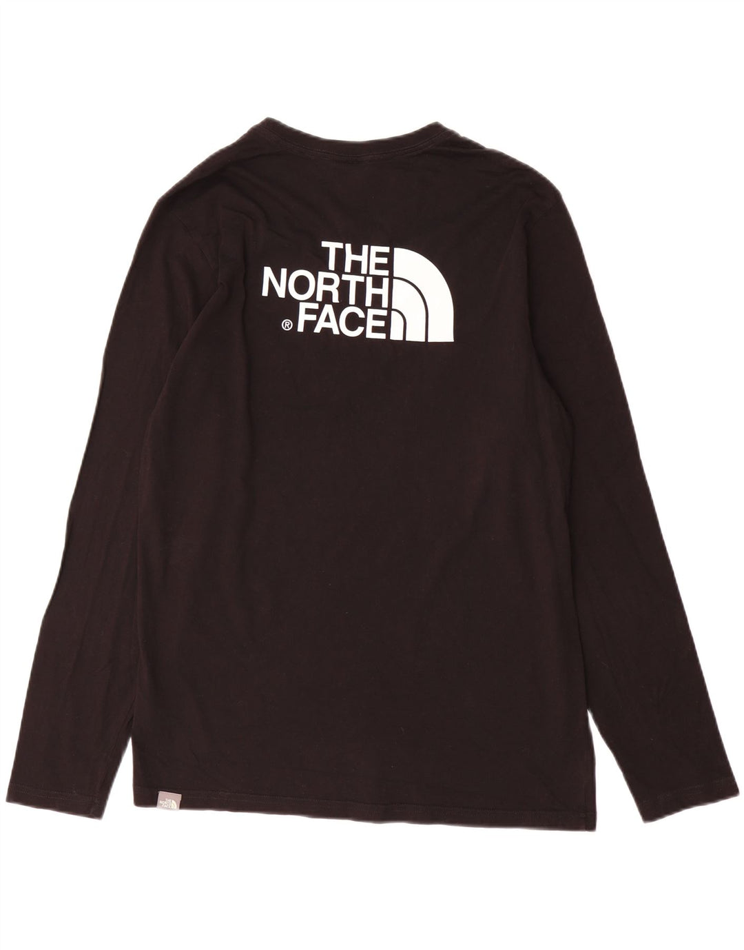 Мужской топ The North Face из хлопка с длинным рукавом среднего размера, черный