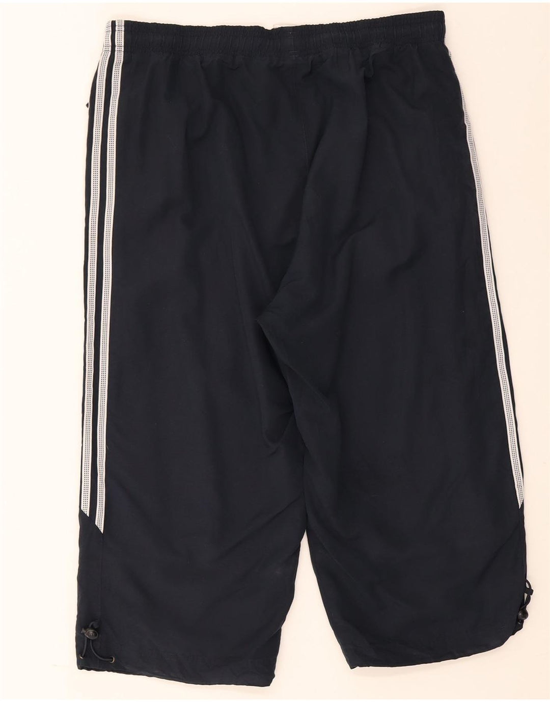 Мужские спортивные брюки-капри Adidas, большие темно-синие брюки из полиэстера