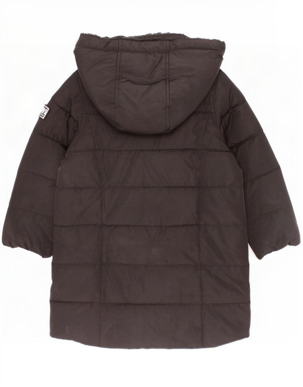 Dkny Baby Girls Hooded Padded Coat 18-24 Months Black Nylon
