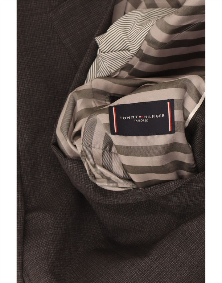 Мужской пиджак на двух пуговицах Tommy Hilfiger IT 48, средний серый, шерсть