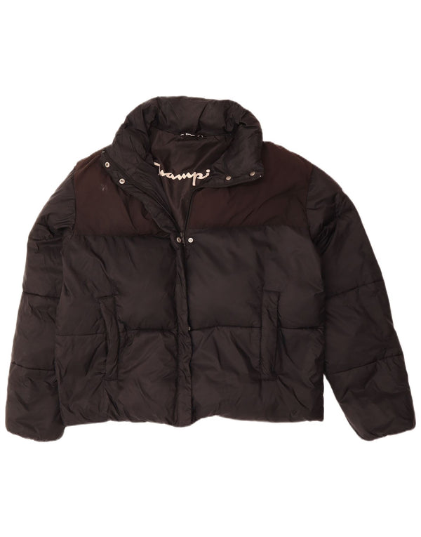 Женская стеганая куртка свободного кроя CHAMPION UK 18 XL, черная с цветными блоками