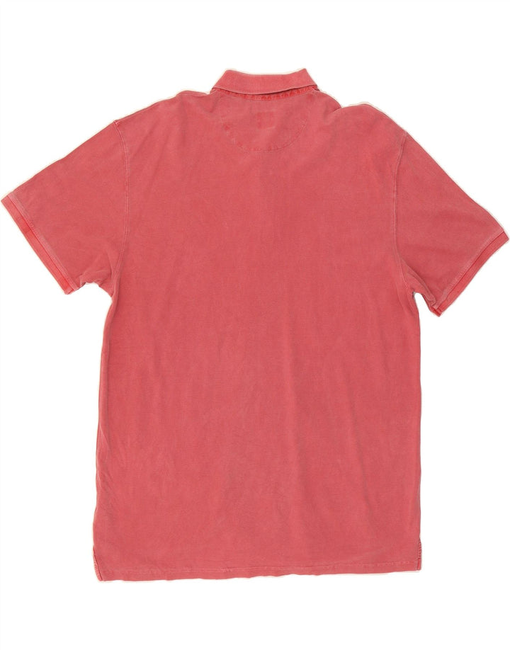 ENGBERS Mens Polo Shirt 3XL Pink Cotton Vintage Engbers and Second-Hand Engbers from Messina Hembry 