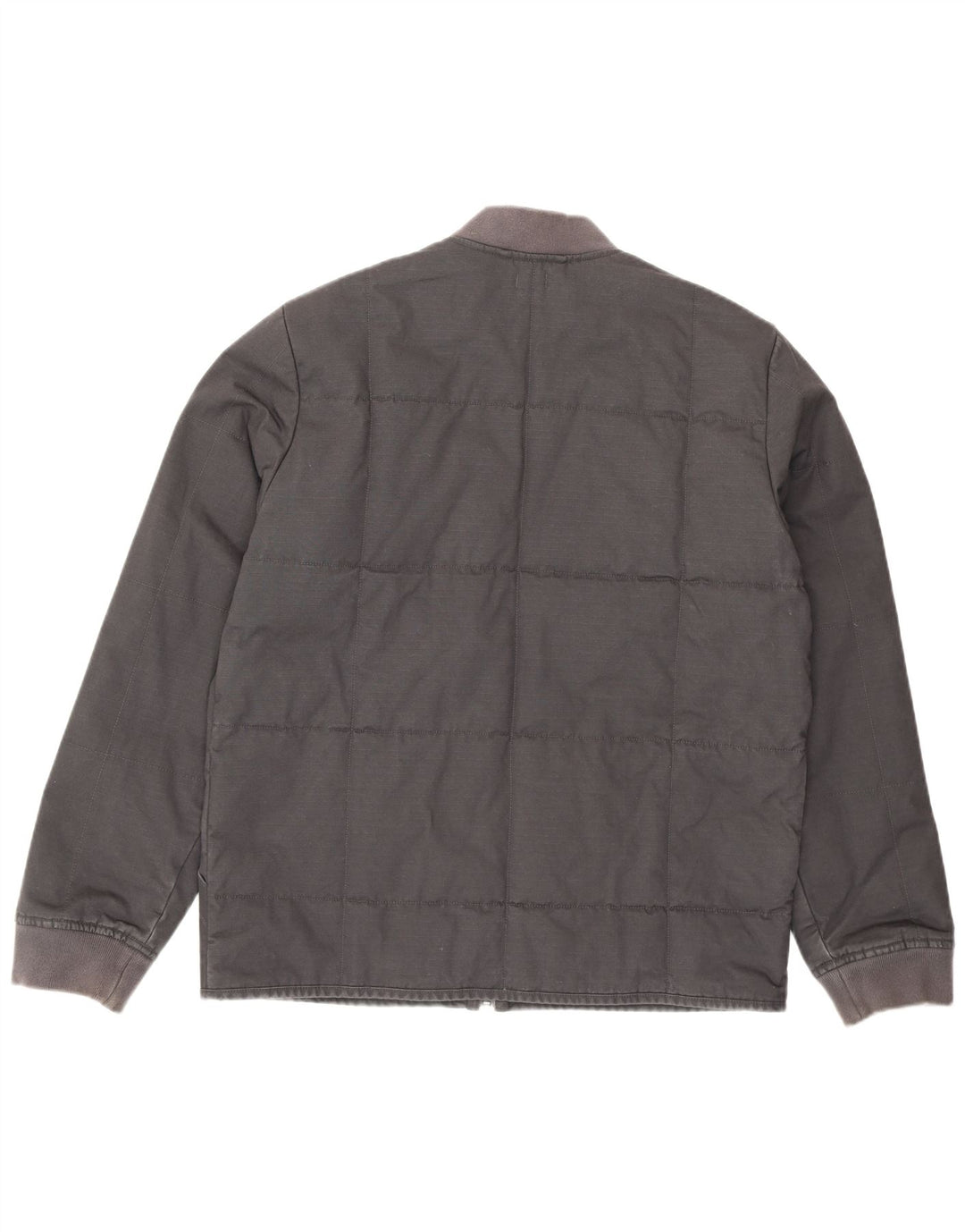 Levi's Mens Padded Bomber Jacket UK 40 Large Grey Cotton
