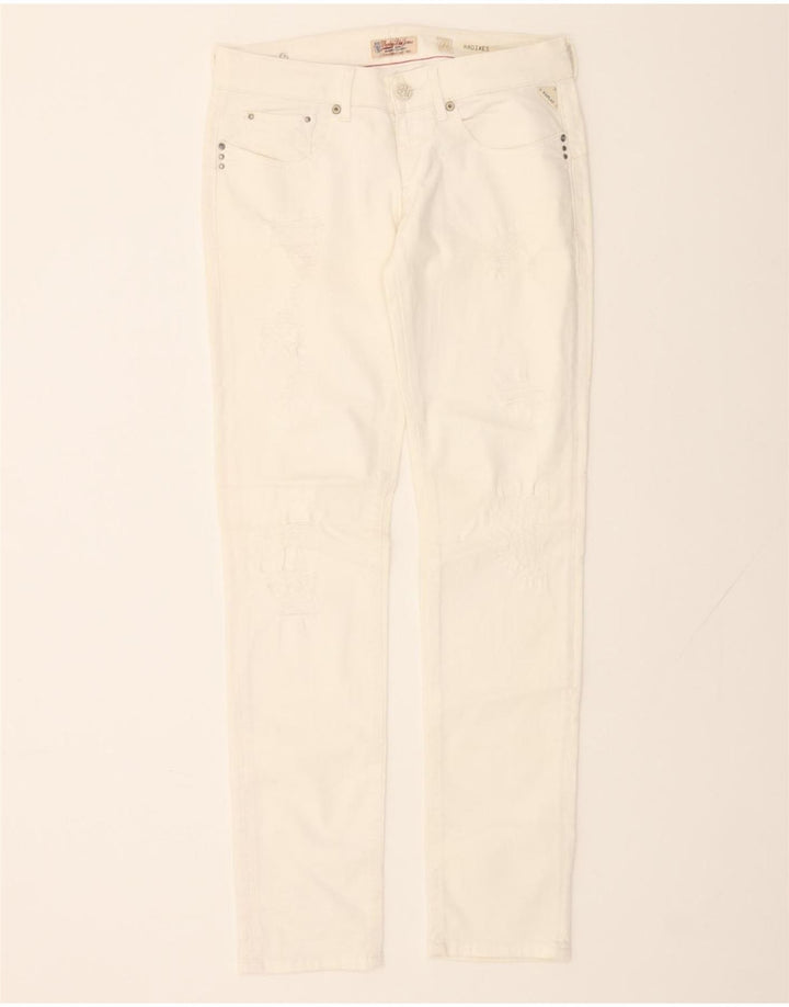 REPLAY Womens Radixes Slim Jeans W29 L32 White Cotton Vintage Replay and Second-Hand Replay from Messina Hembry 