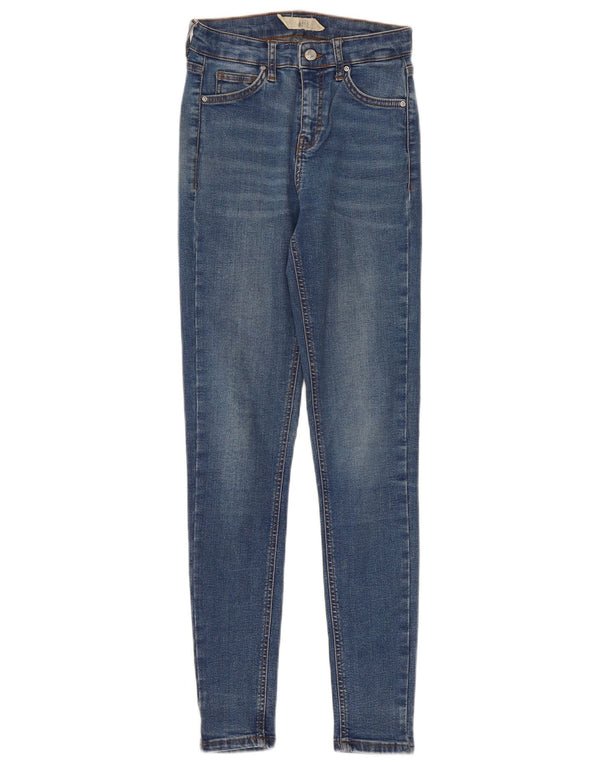 Женские джинсы скинни Topshop W26 L29, синий хлопок