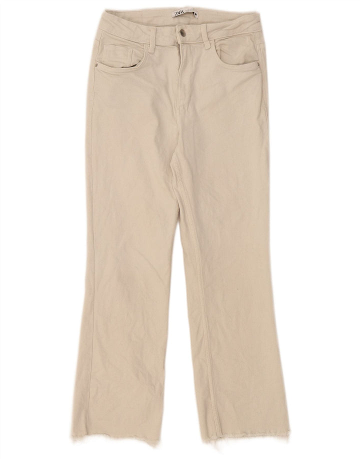 Женские прямые джинсы Zara EU 38 Small W28 L26 Off White