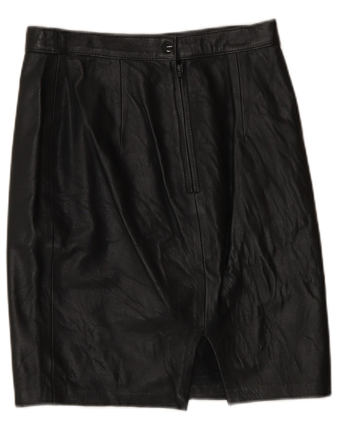 Винтажная женская кожаная юбка IT 42 Medium W26 Черная