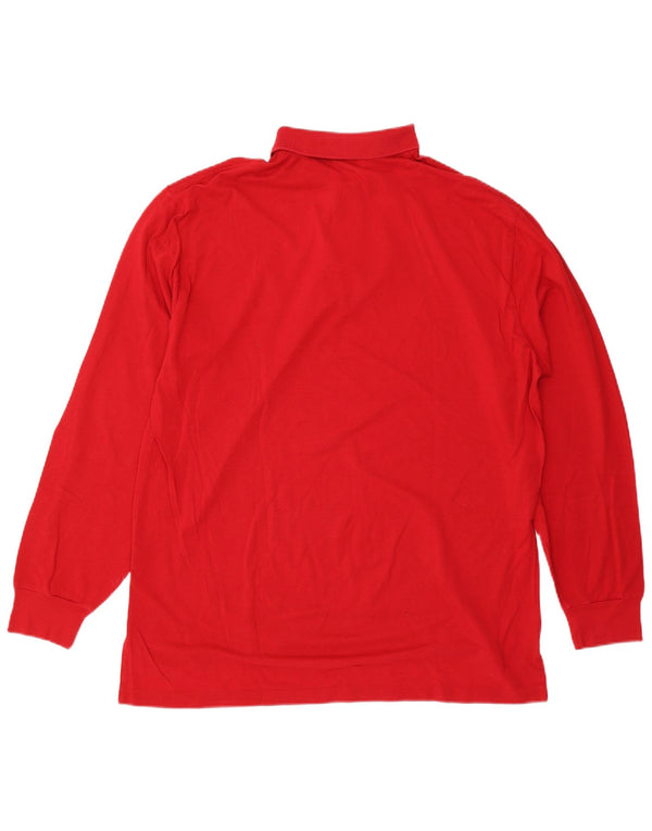 Polo Ralph Lauren Mens Long Sleeve Polo Shirt XL Red Cotton