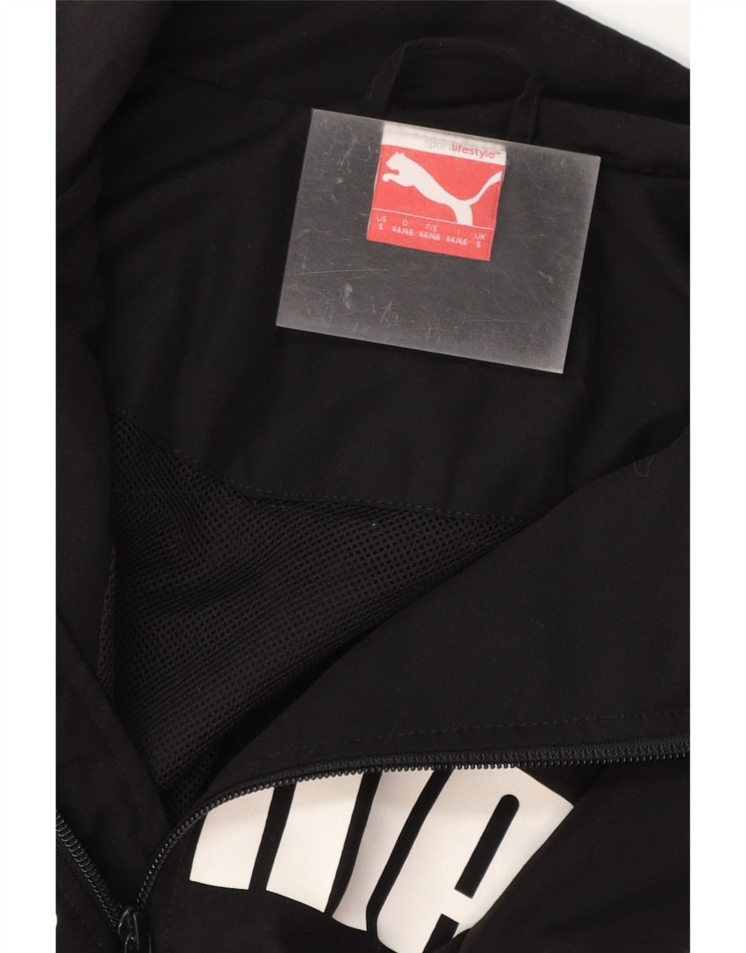 Мужская спортивная куртка с графическим рисунком PUMA, маленькая черная