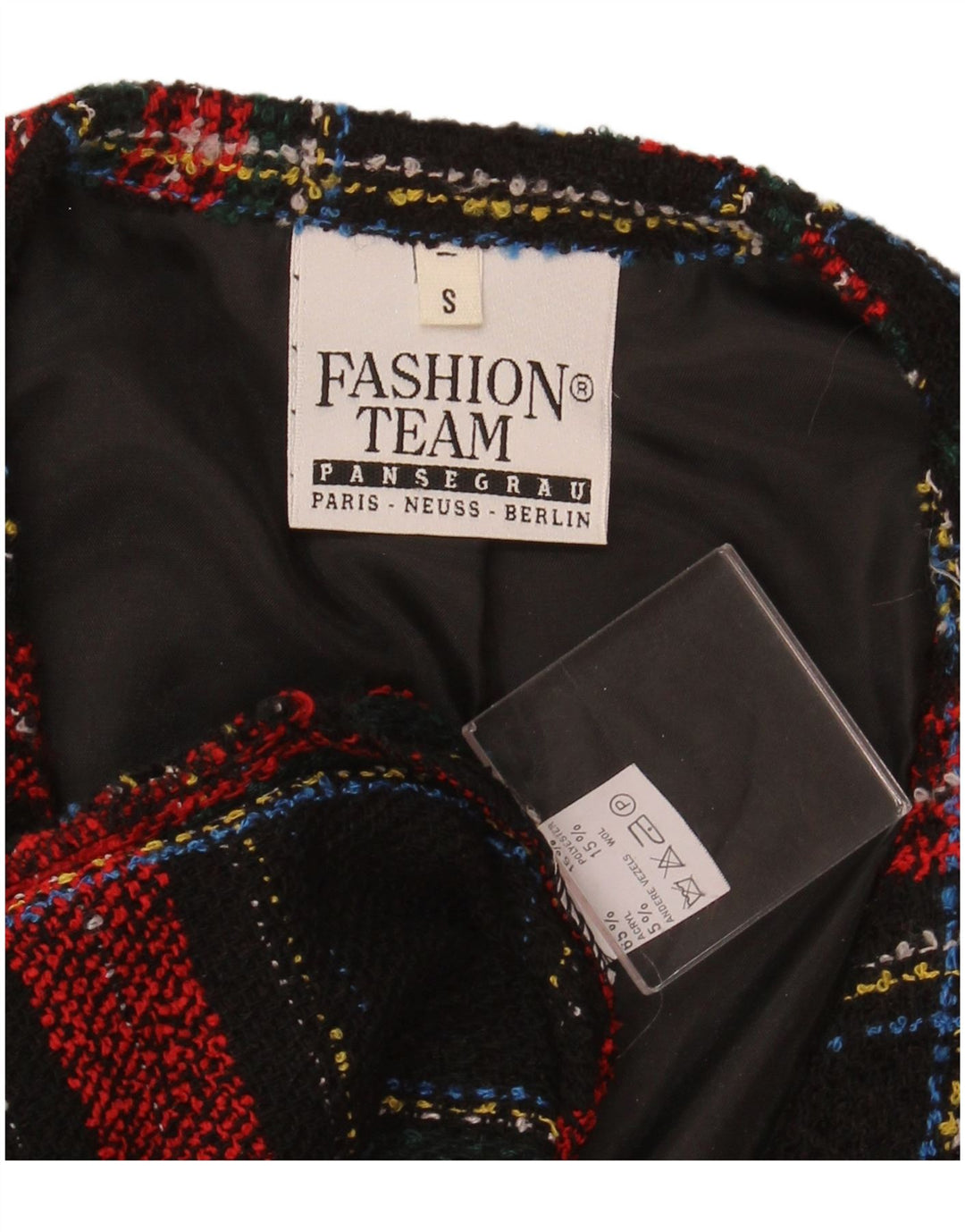 ВИНТАЖНЫЙ женский пиджак оверсайз на 4 пуговицах, Великобритания 10, маленький красный клетчатый пиджак