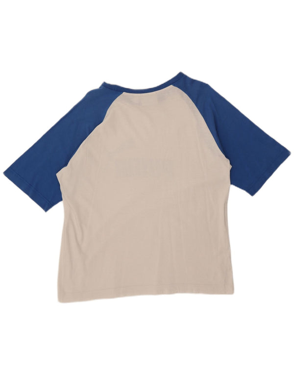 Мужская футболка с рисунком Puma Top XL белая с цветными блоками