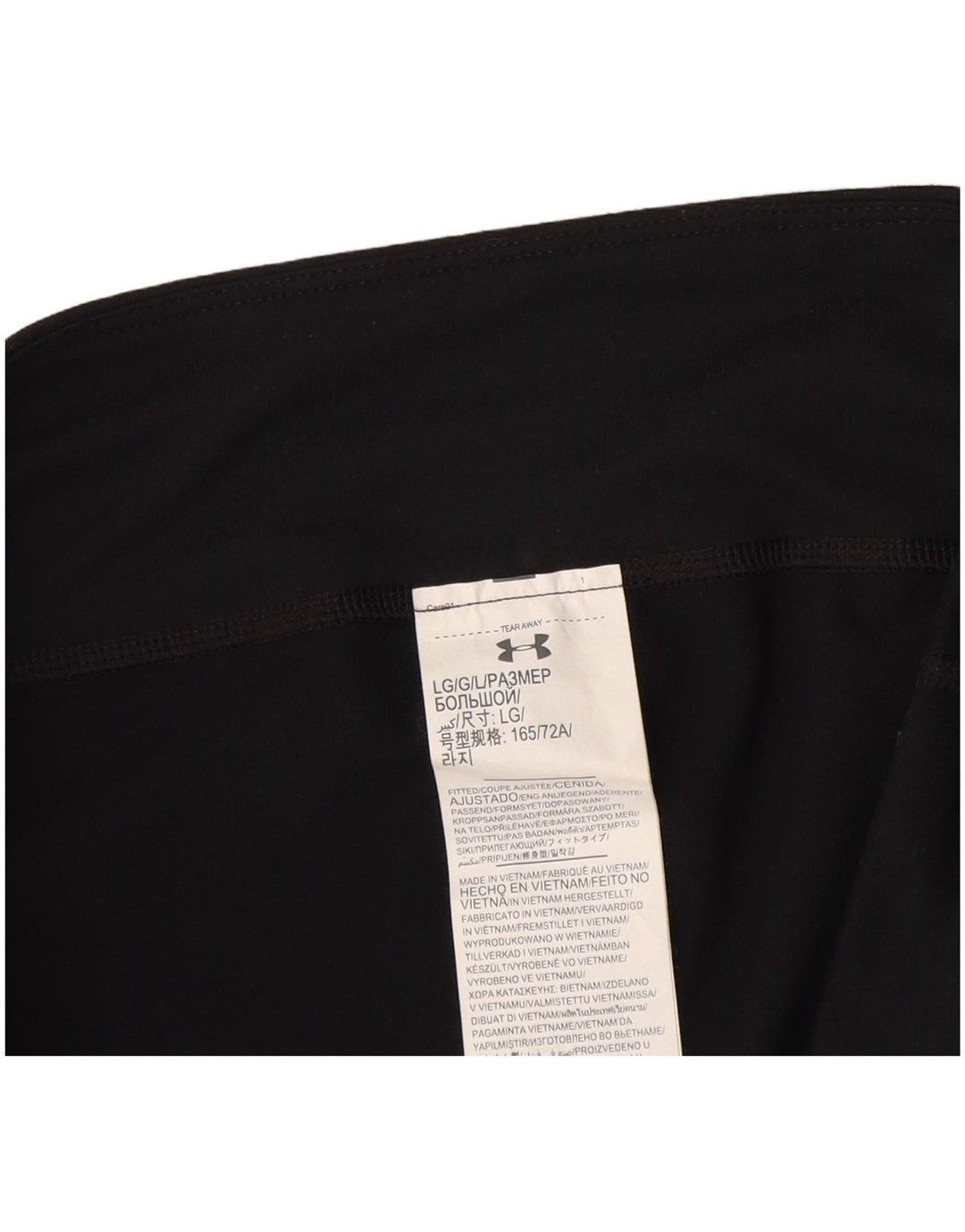 Женские леггинсы-капри Under Armour UK 16, большие размеры, черный полиэстер