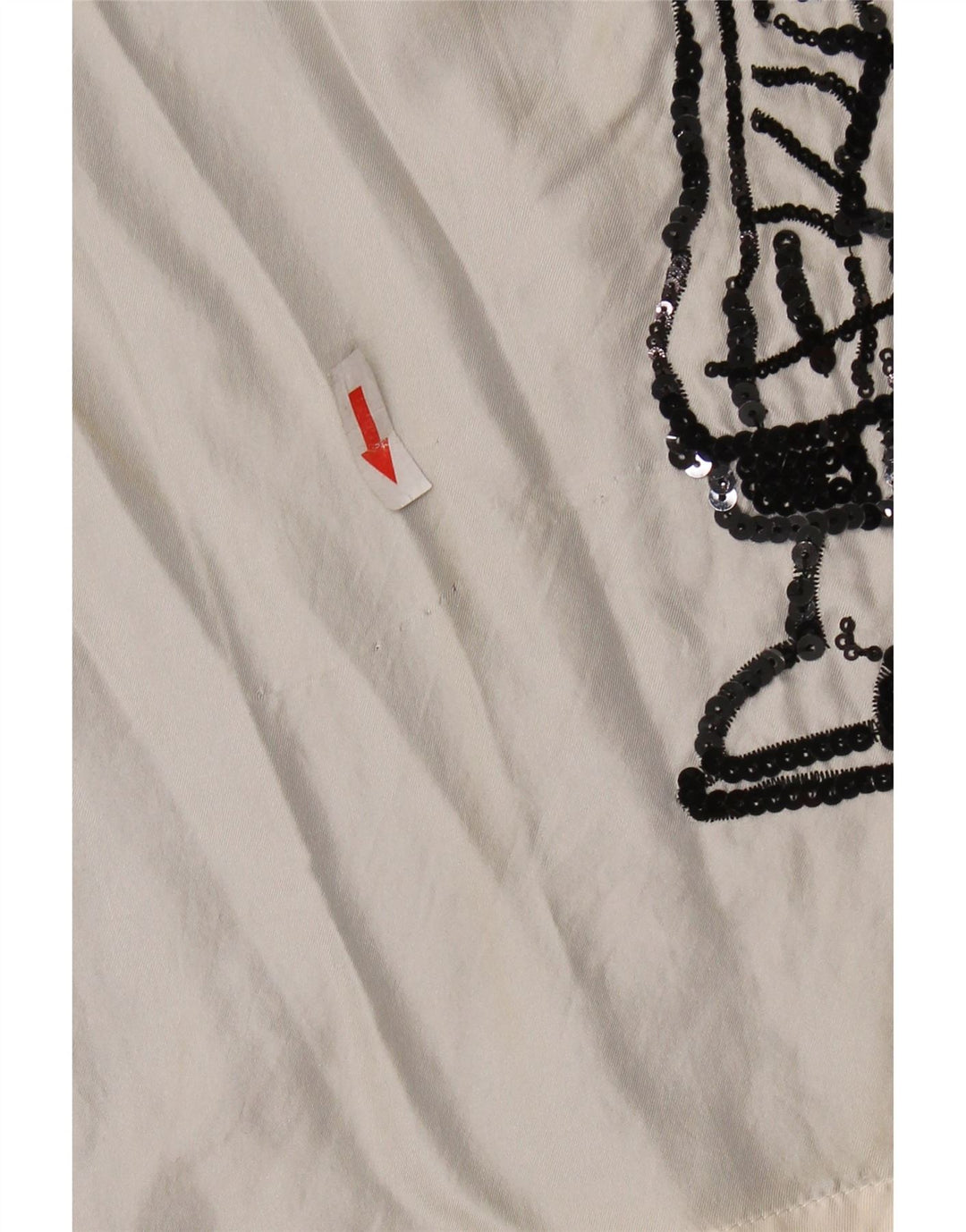 ICEBERG Женская блузка с графическим рисунком Top UK 8 Small Off White Colorblock