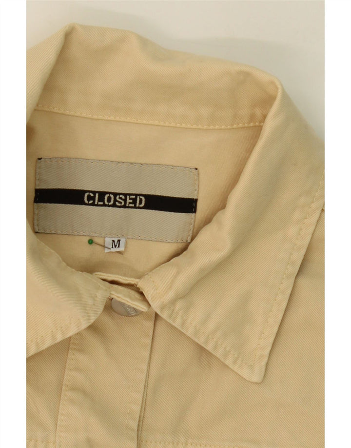 CLOSED Womens Crop Denim Jacket UK 12 Medium Beige Vintage Closed and Second-Hand Closed from Messina Hembry 