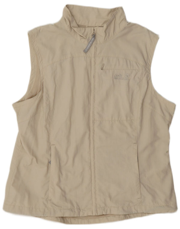 Женский жилет Jack Wolfskin Utility UK 22/24 3XL Бежевый полиамид