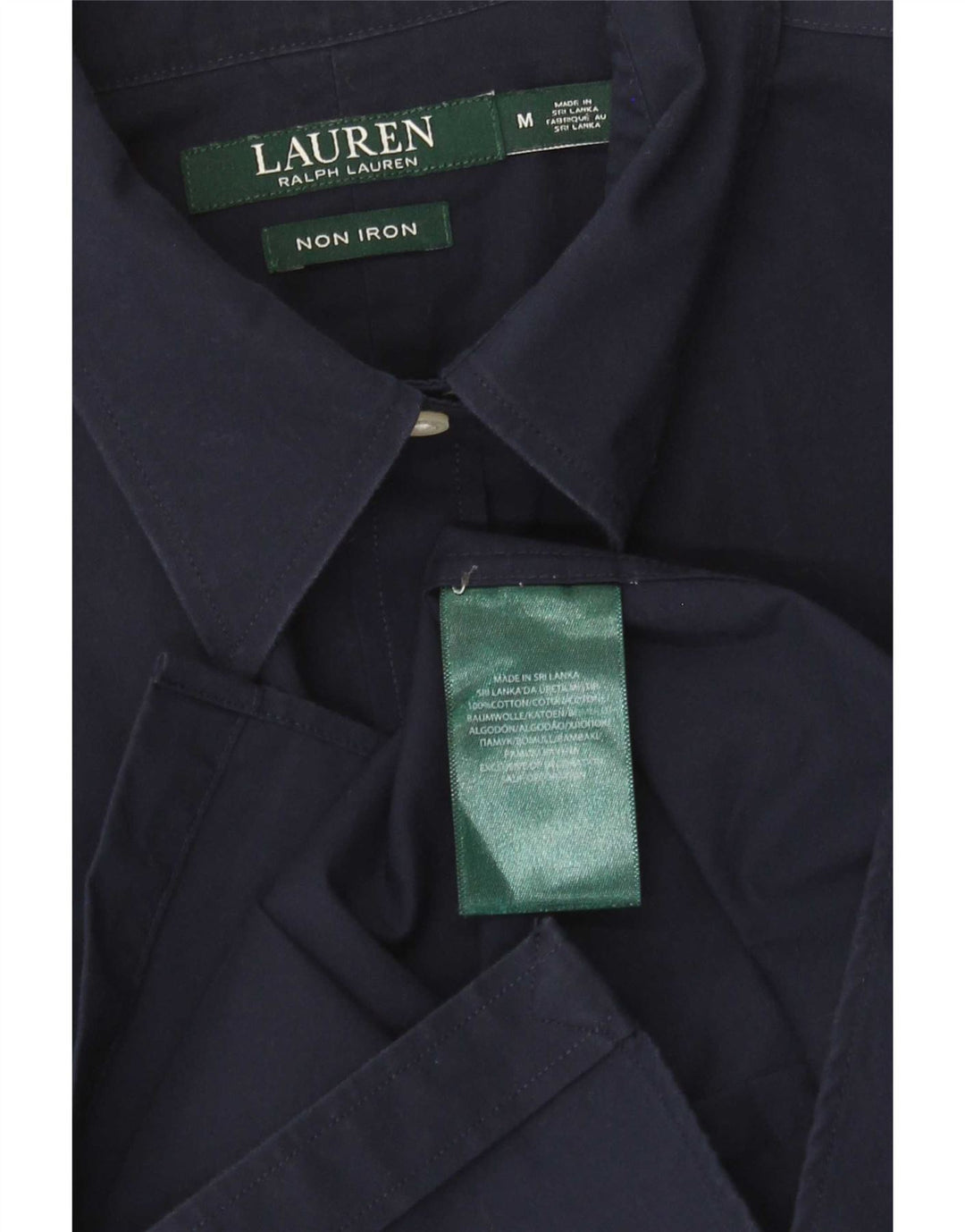 Женская рубашка Ralph Lauren UK 14, средний темно-синий хлопок
