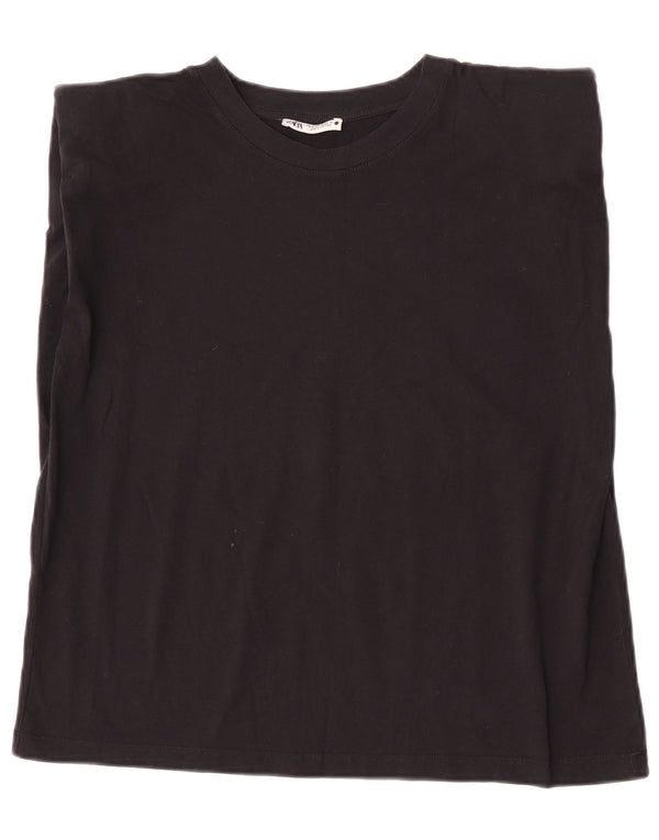 Женский жилет Zara UK 14, средний черный