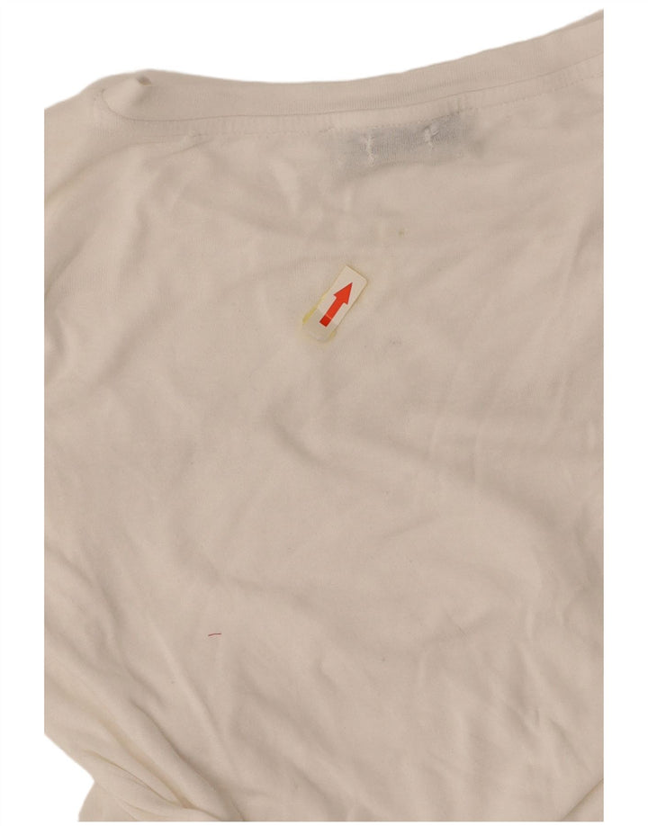 GUESS Женская футболка Top UK 10 Small White