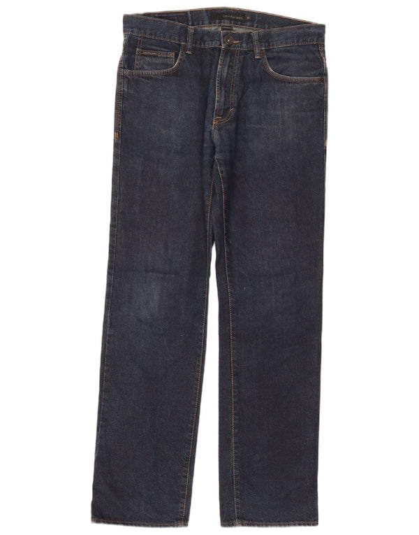 Мужские прямые джинсы Calvin Klein W33 L33 темно-синие, хлопок